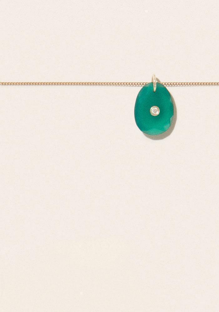 Collier Orso N°1 Onyx Vert - Pascale Monvoisin