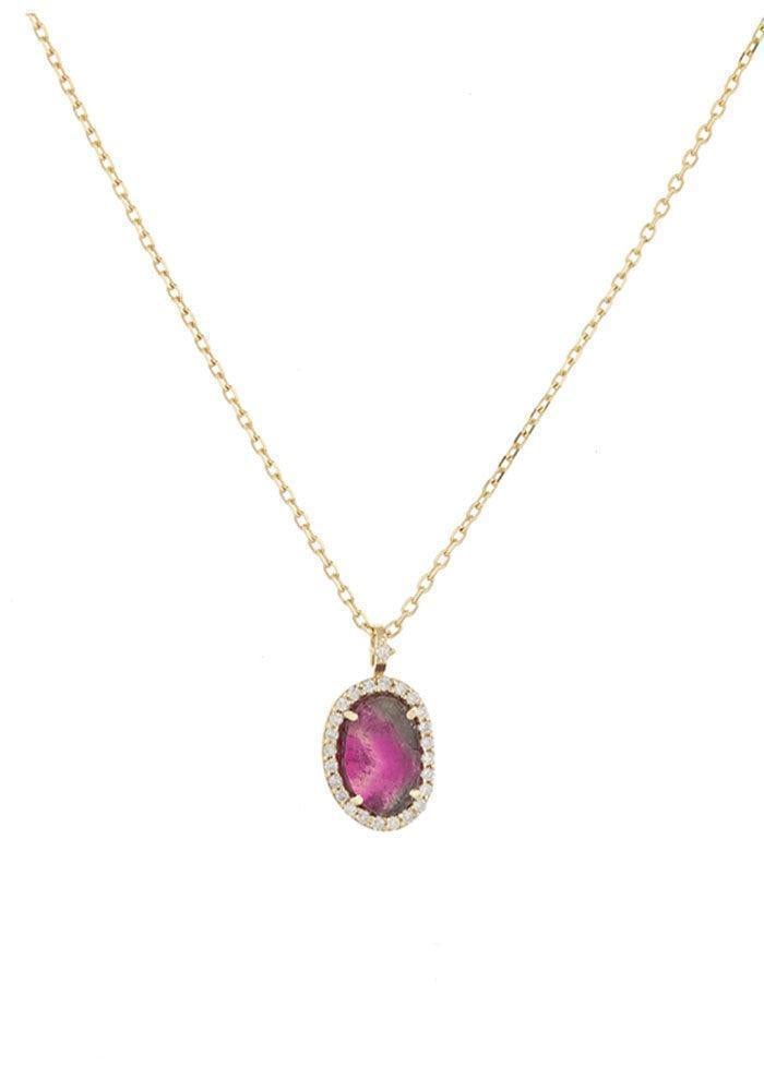 Collier Stella Tourmaline Watermelon - Celine Daoust