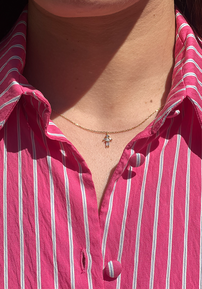 Collier Mini Fille Diamants - Little Ones Paris