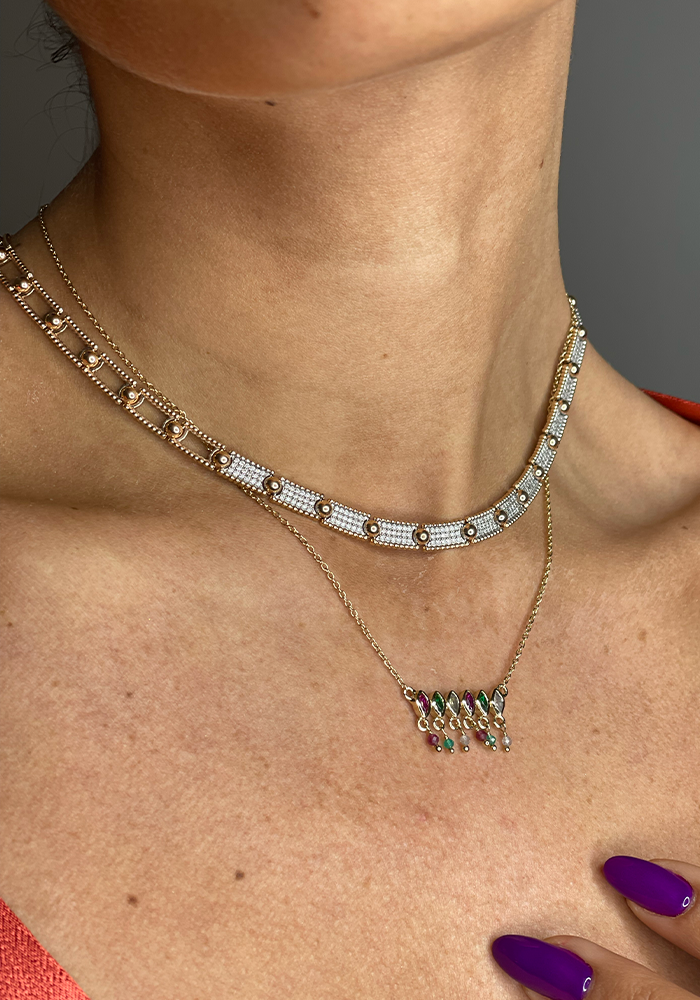 Collier Beads 3 Row - Kismet By Milka