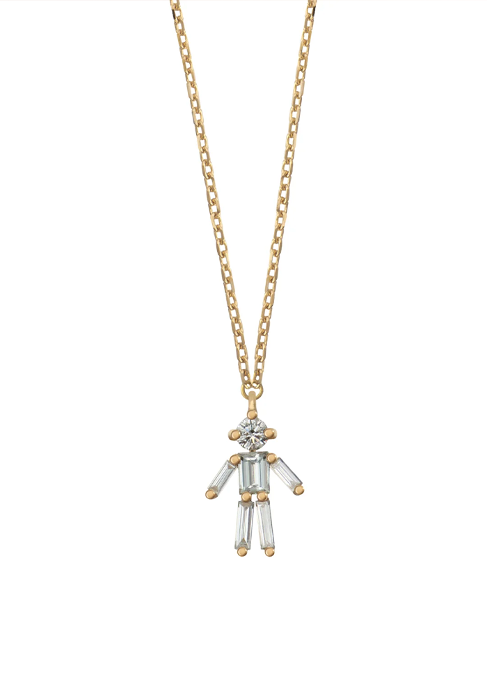 Collier Big Garçon Diamants - Little Ones Paris