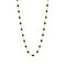 Collar Gigi Clásico Oro Amarillo Y Resinas Negras 45cm