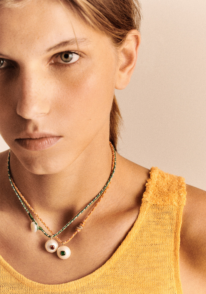Collier Eddie Grenat - Pascale Monvoisin