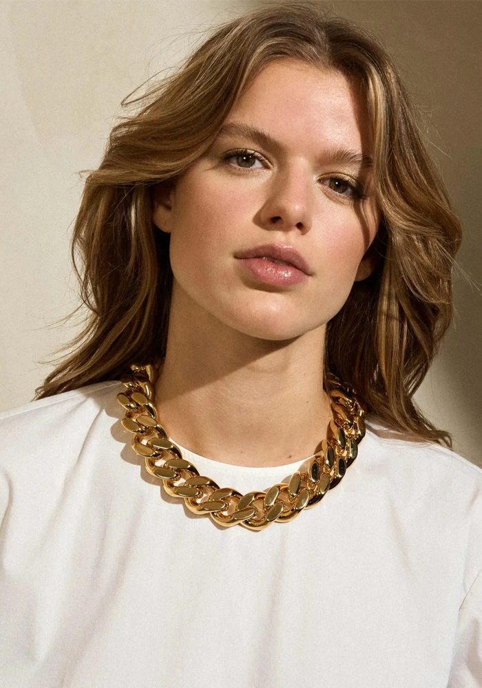 Collier Flat Chain Gold - Vanessa Baroni