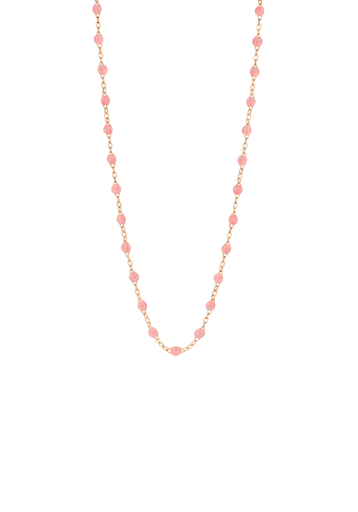 Collier Classique Gigi Or Rose Et Résine Blush 42cm - Gigi Clozeau