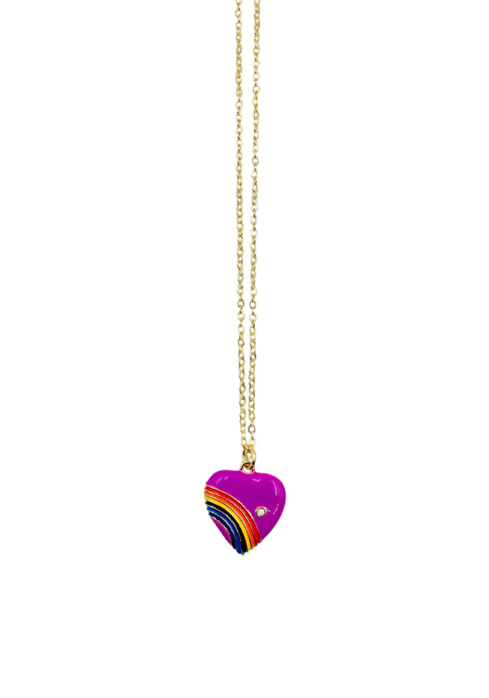 Collier Heart Love Lilas - Tara Jwls