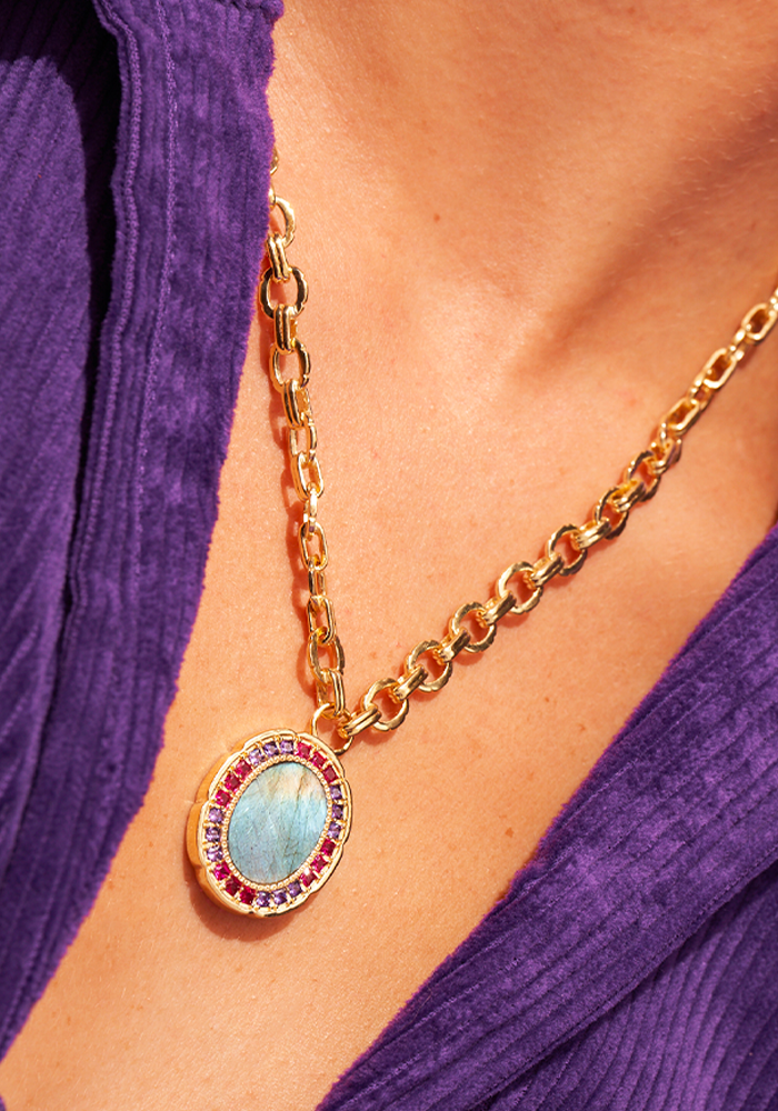 Collier Hera Labradorite - Be Maad