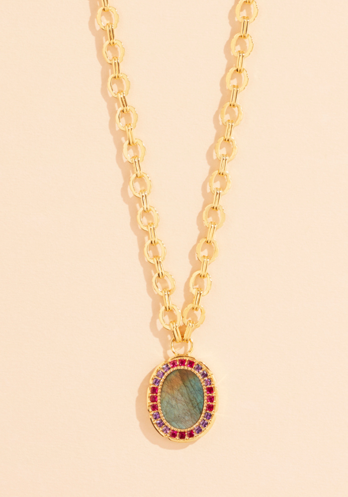 Collier Hera Labradorite - Be Maad