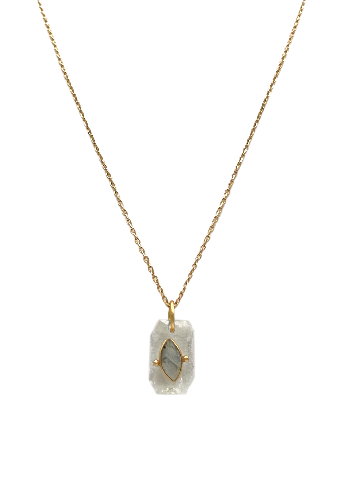 Inside Crystal Chain Necklace