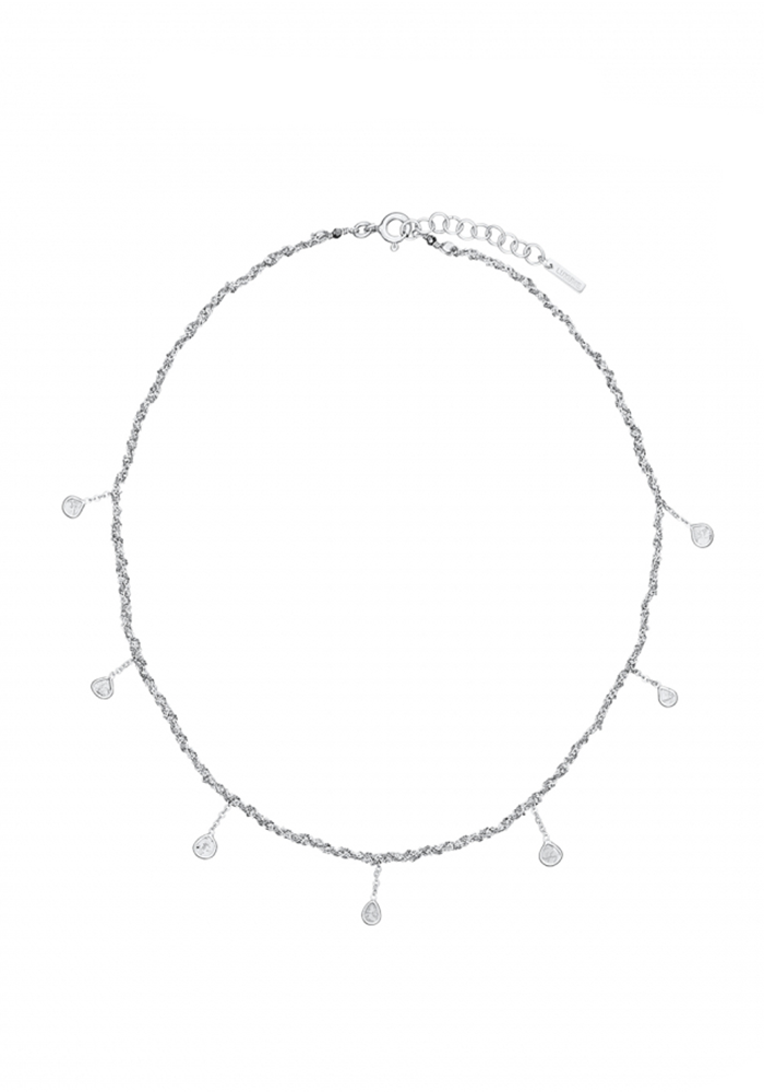 Necklace N°606 Silver Gray