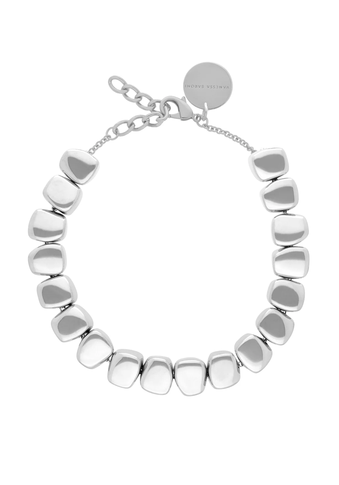 Collier Small Organic Shaped Silver - Vanessa Baroni