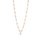 Collier Gigi Suprême Or Rose Diamant Et Résines Opale 42cm