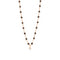 Collier Gigi Suprême Or Rose Diamant Et Résines Quartz 42cm