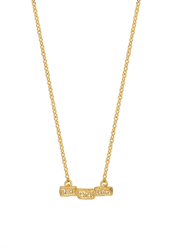 Collier Thea Ligne Zircons - Louise Hendricks