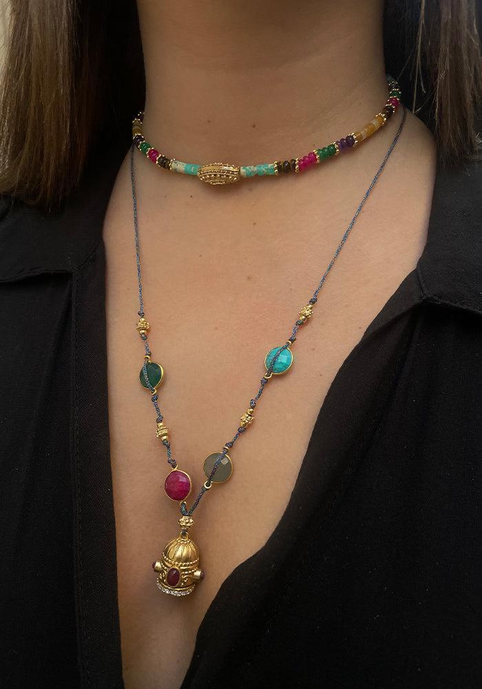 Collier Isana Multicolore - Maison Baïka
