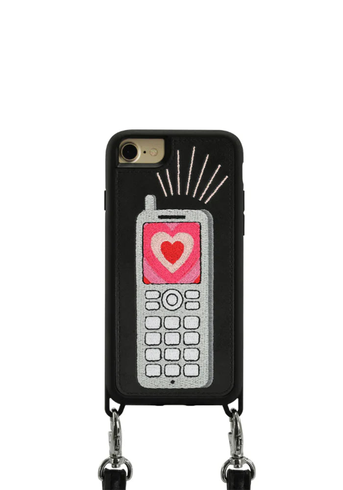 Coque IPhone Téléphone Coeur Avec Cordon