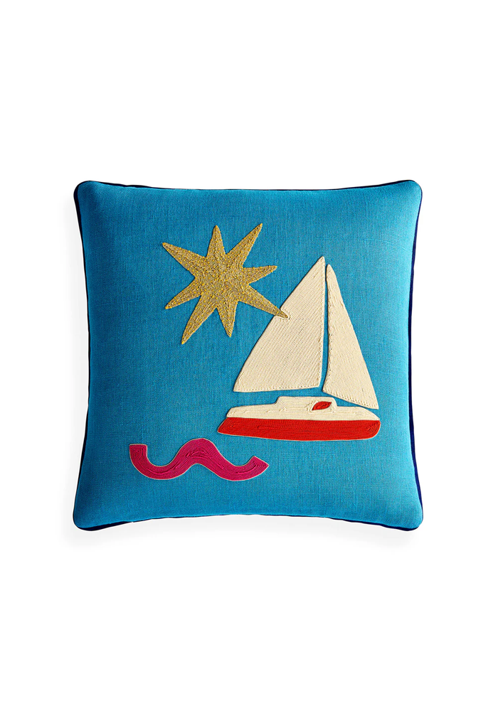 Coussin Playa Sailboat - Jonathan Adler