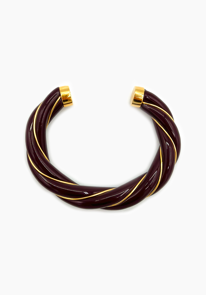 Jonc Diana Bordeaux Exclu Blush - Aurélie Bidermann