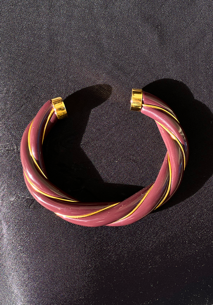 Jonc Diana Bordeaux Exclu Blush - Aurélie Bidermann