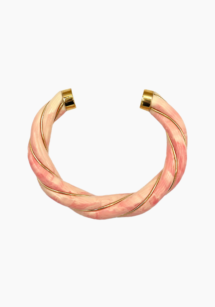 Jonc Diana Tie & Dye Strawberry Milk - Aurélie Bidermann