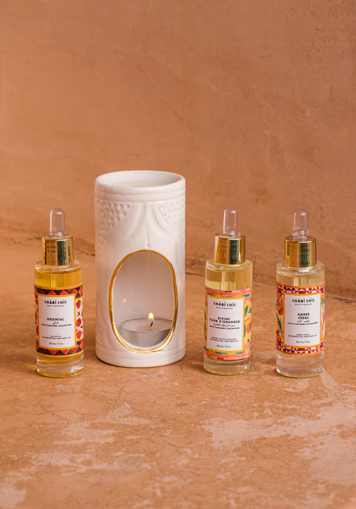Brûleur De Parfum Empreinte Blanc
