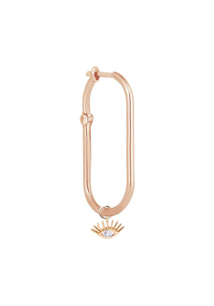 Boucle D'Oreille Evil Eye Hook - Kismet By Milka