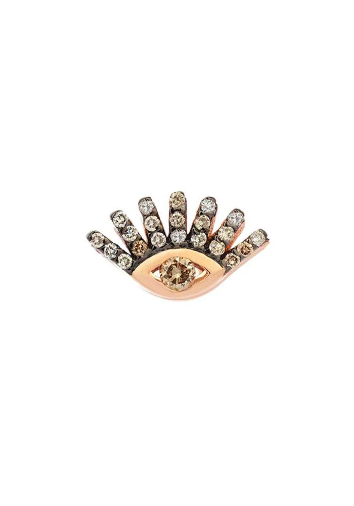 Boucle D'Oreille Pave Evil Eye Stud - Kismet By Milka