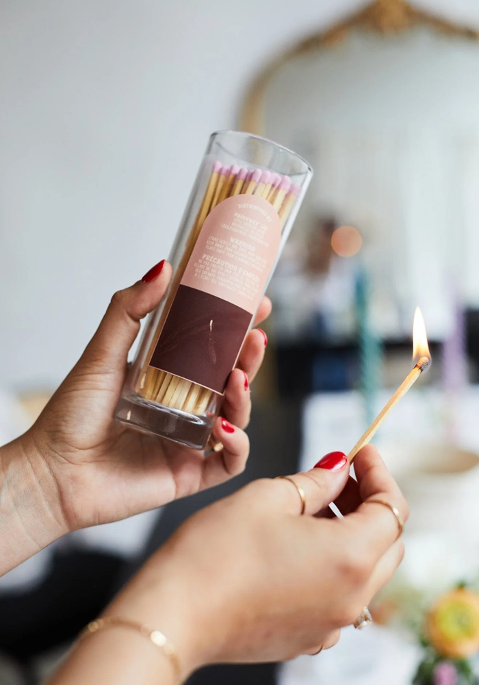 Bocal De 85 Allumettes Fireside Blush - Blush Sélection Décoration