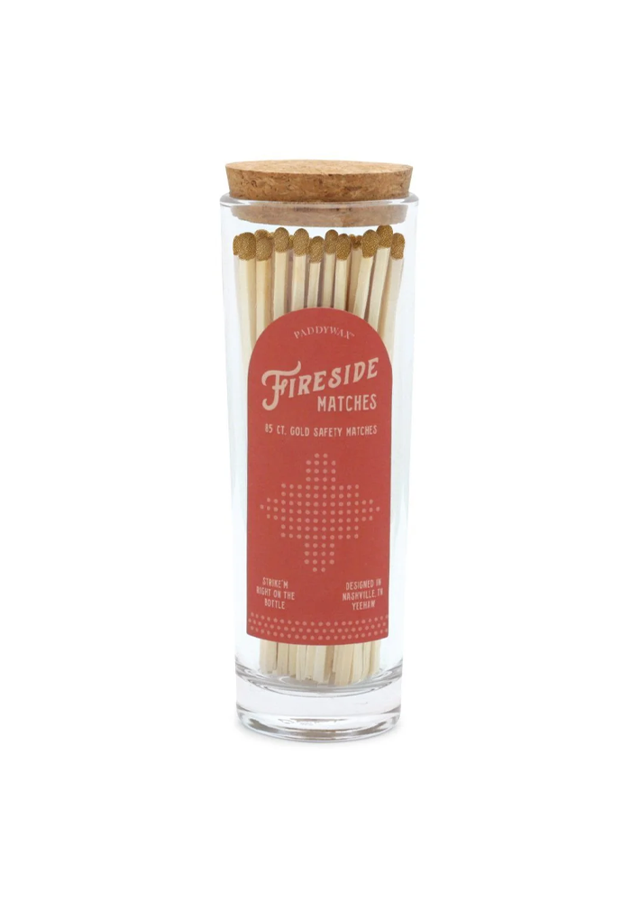 Bocal De 85 Allumettes Fireside Gold - Blush Sélection Décoration