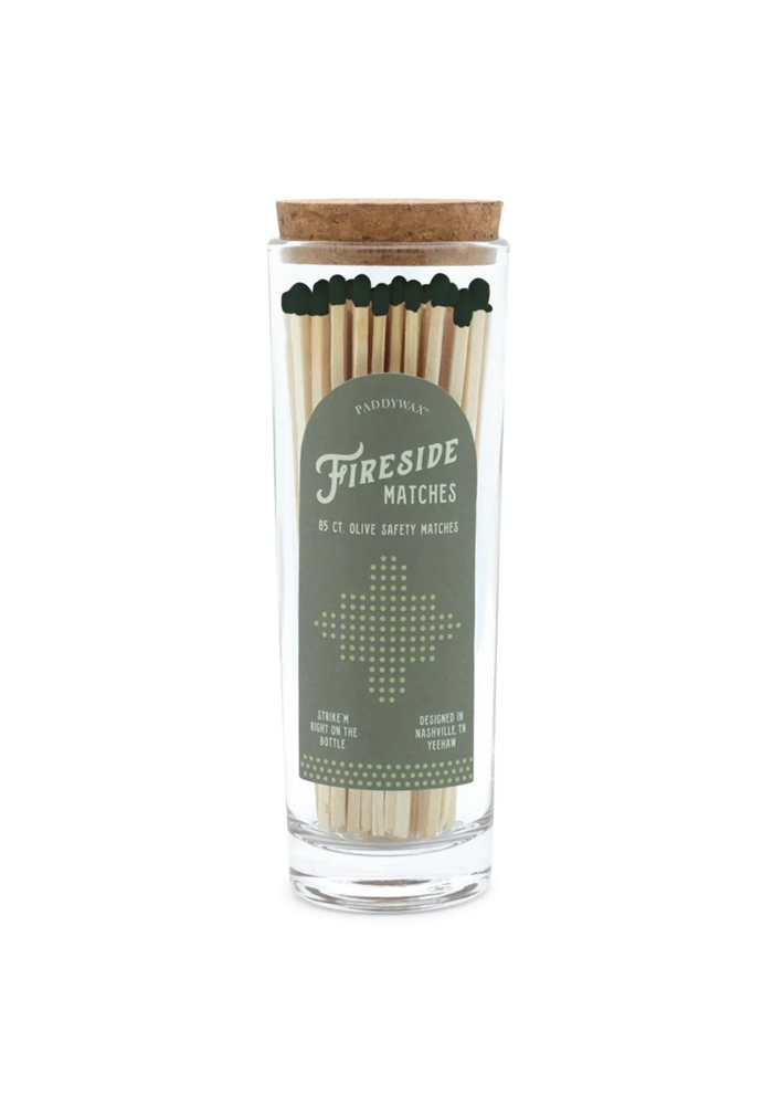 Bocal De 85 Allumettes Fireside Green - Blush Sélection Décoration