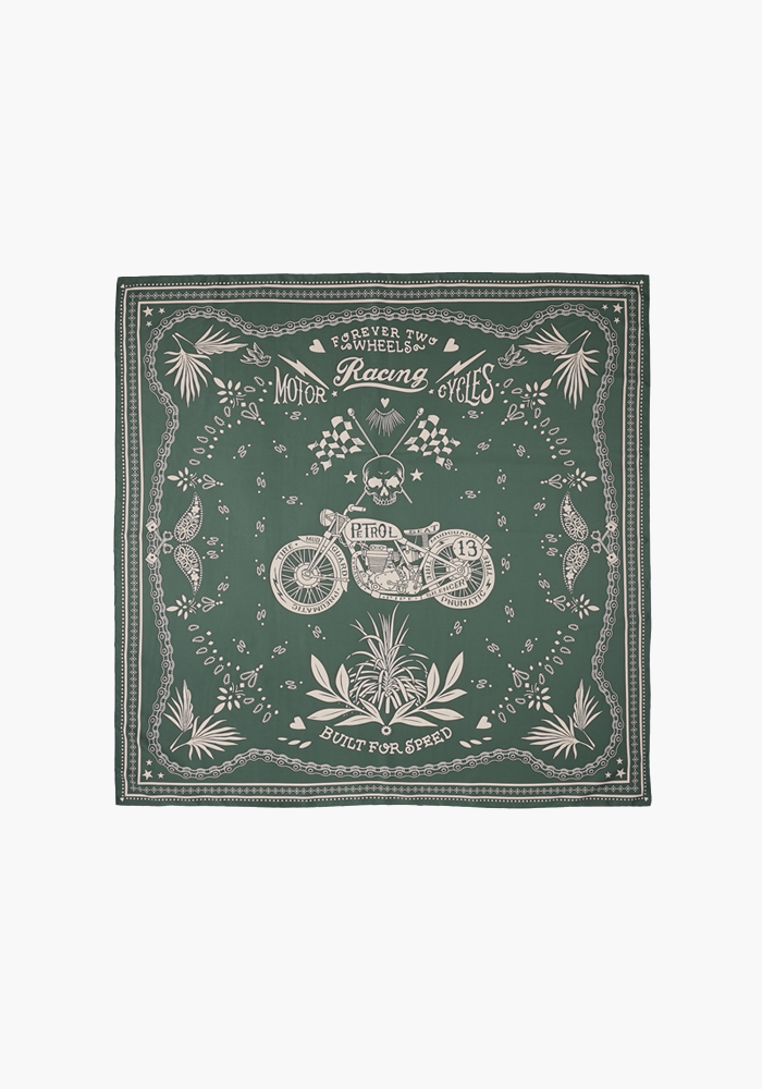 Foulard Bandana Vert Medium - Wild Paris