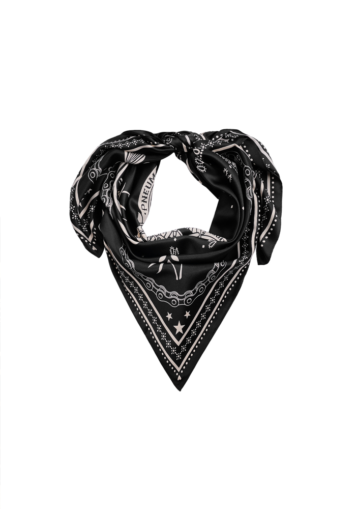 Foulard Bandana Noir Medium - Wild Paris