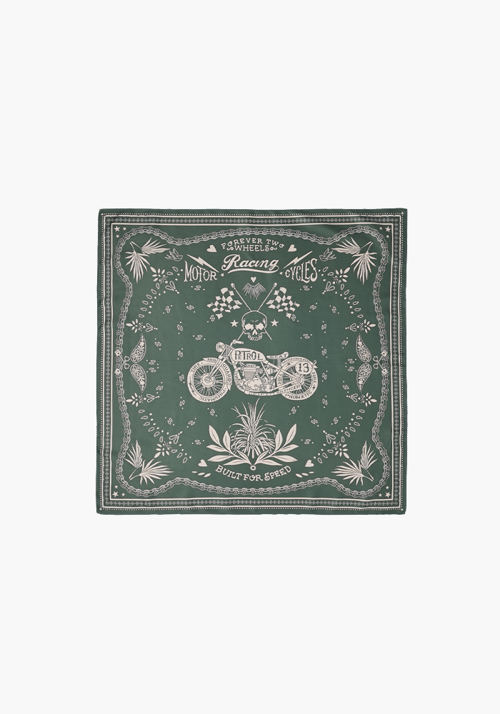 Foulard Bandana Vert Mini - Wild Paris