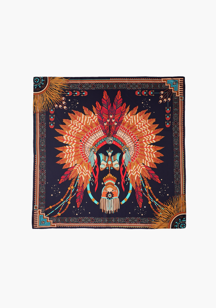 Foulard Nouveau Western Noir Medium - Wild Paris