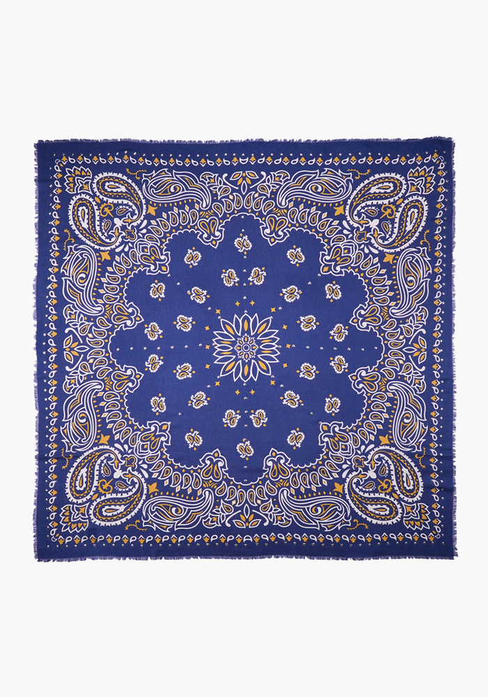 Foulard Paisley Bleu - Wild Paris