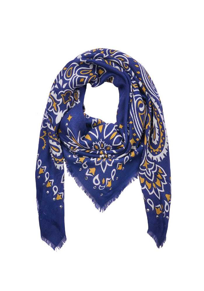 Foulard Paisley Bleu - Wild Paris