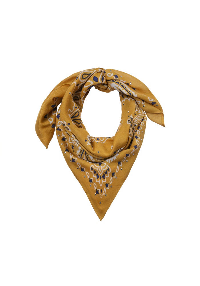 Foulard Paisley Camel Medium - Wild Paris