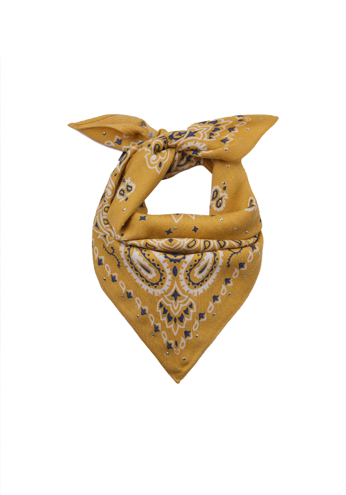 Foulard Paisley Camel Mini - Wild Paris