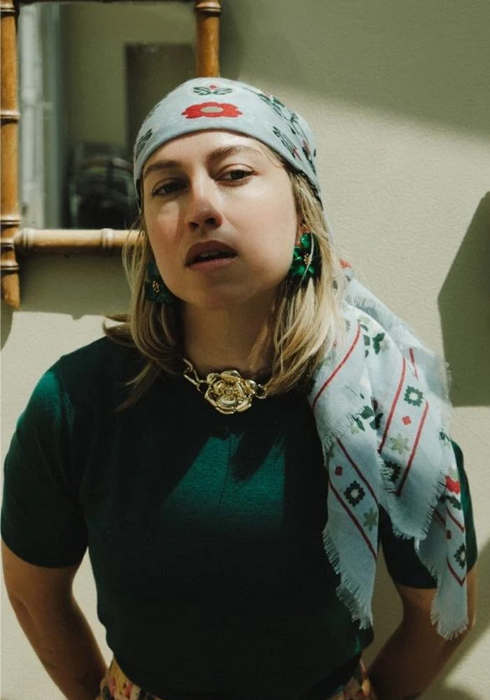 Foulard Secret Garden Ls Ciel - Maison Lecomte Flamant