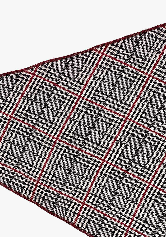 Foulard Triangle Fleurs Bordeaux Et Noir - Dixie