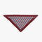 Foulard Triangulaire Pied De Poule Bordeaux Et Bleu