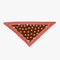 Foulard Triangulaire Pois Terracotta Et Marron