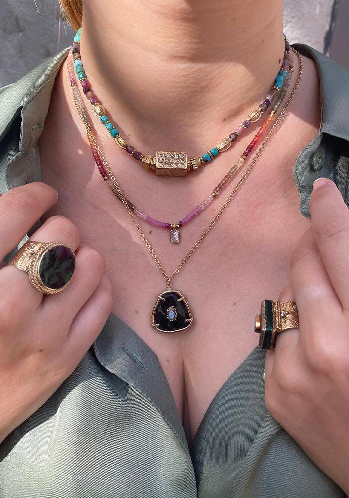 Collier Dhyana Turquoise Tourmaline - Room Service
