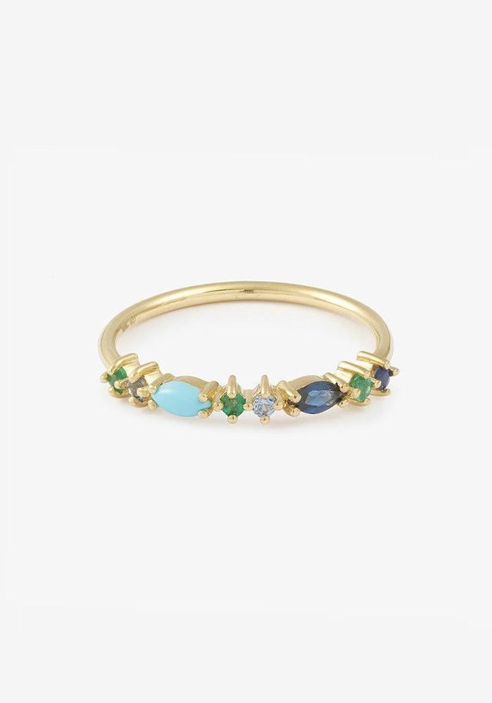Bague Gaia 2 Bleue - Sophie D'Agon