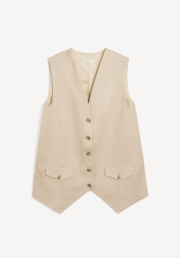 Gilet Sophine Oyster Gray - By Malene Birger