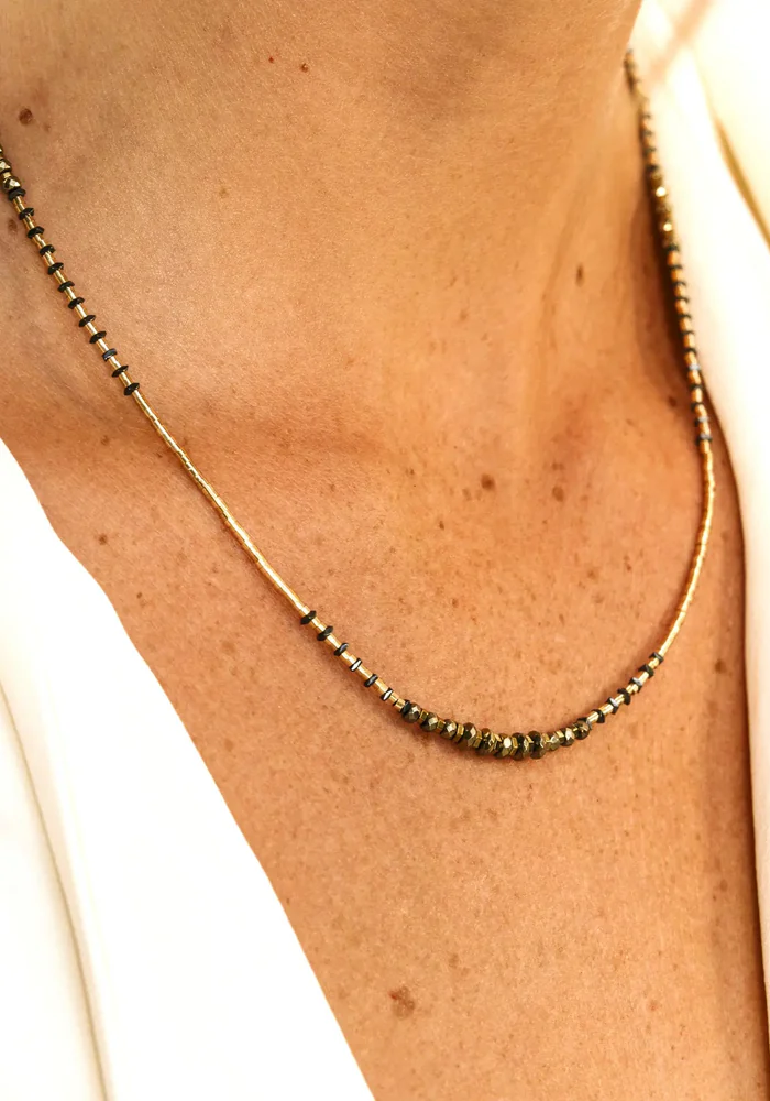 Bracelet 3 Tours Ou Collier Tess Gold - Têtes Blondes