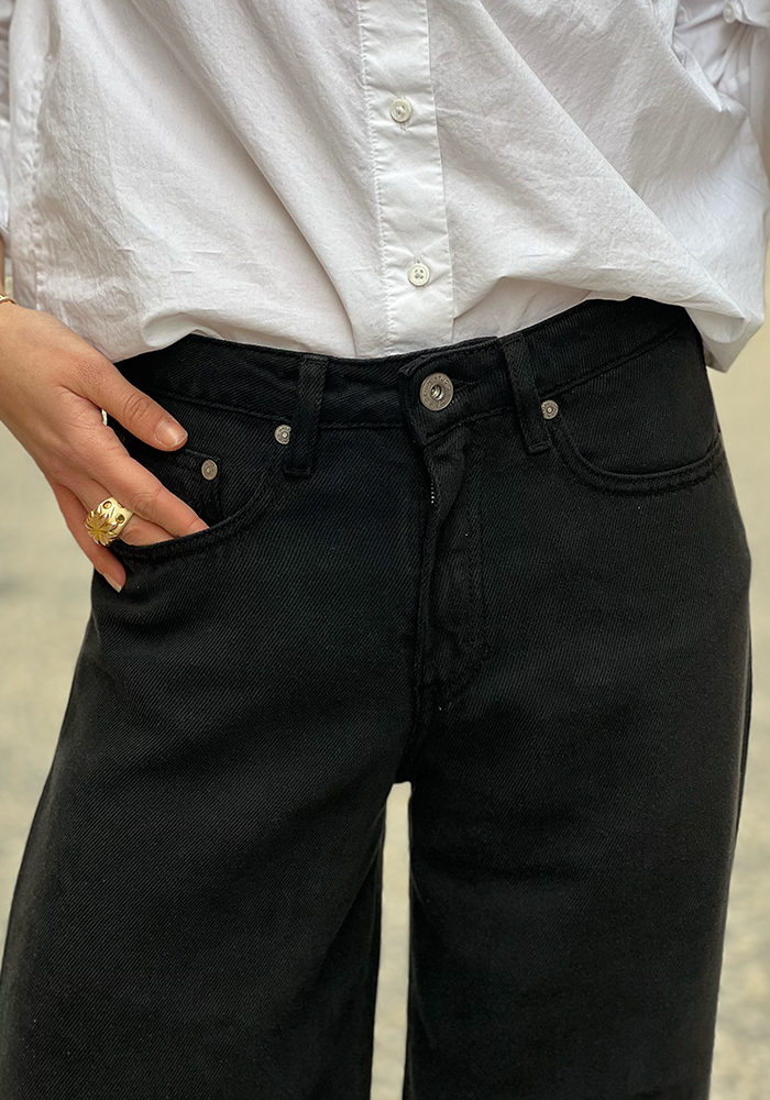 Jean Jude Drill Tencel Noir - Denim Studio Paris