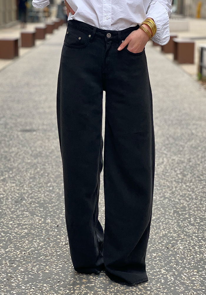 Jean Jude Drill Tencel Noir - Denim Studio Paris