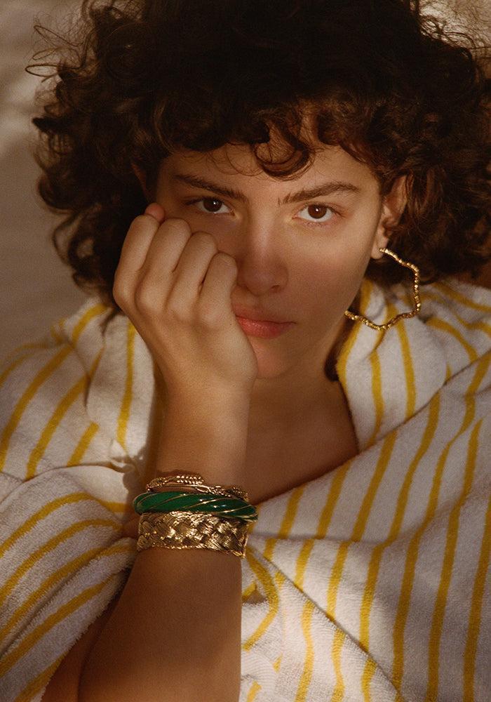 Jonc Diana Emeraude - Aurélie Bidermann
