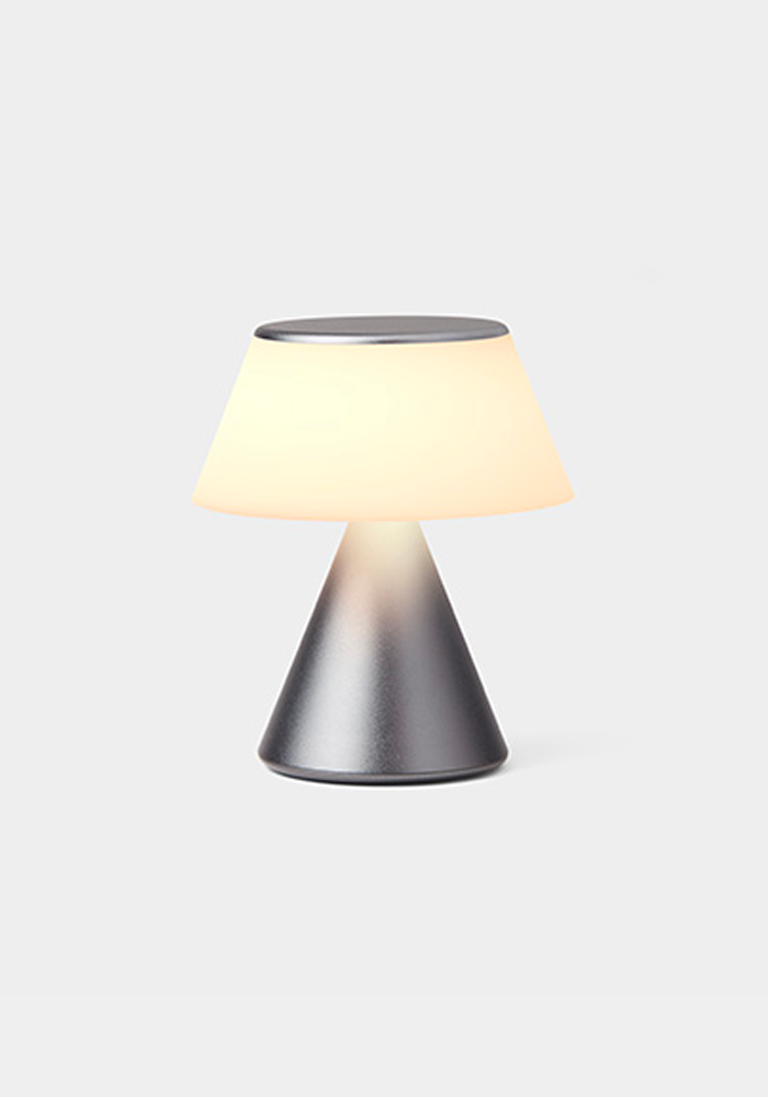Lampe Luma M Gris Métallique - Lexon
